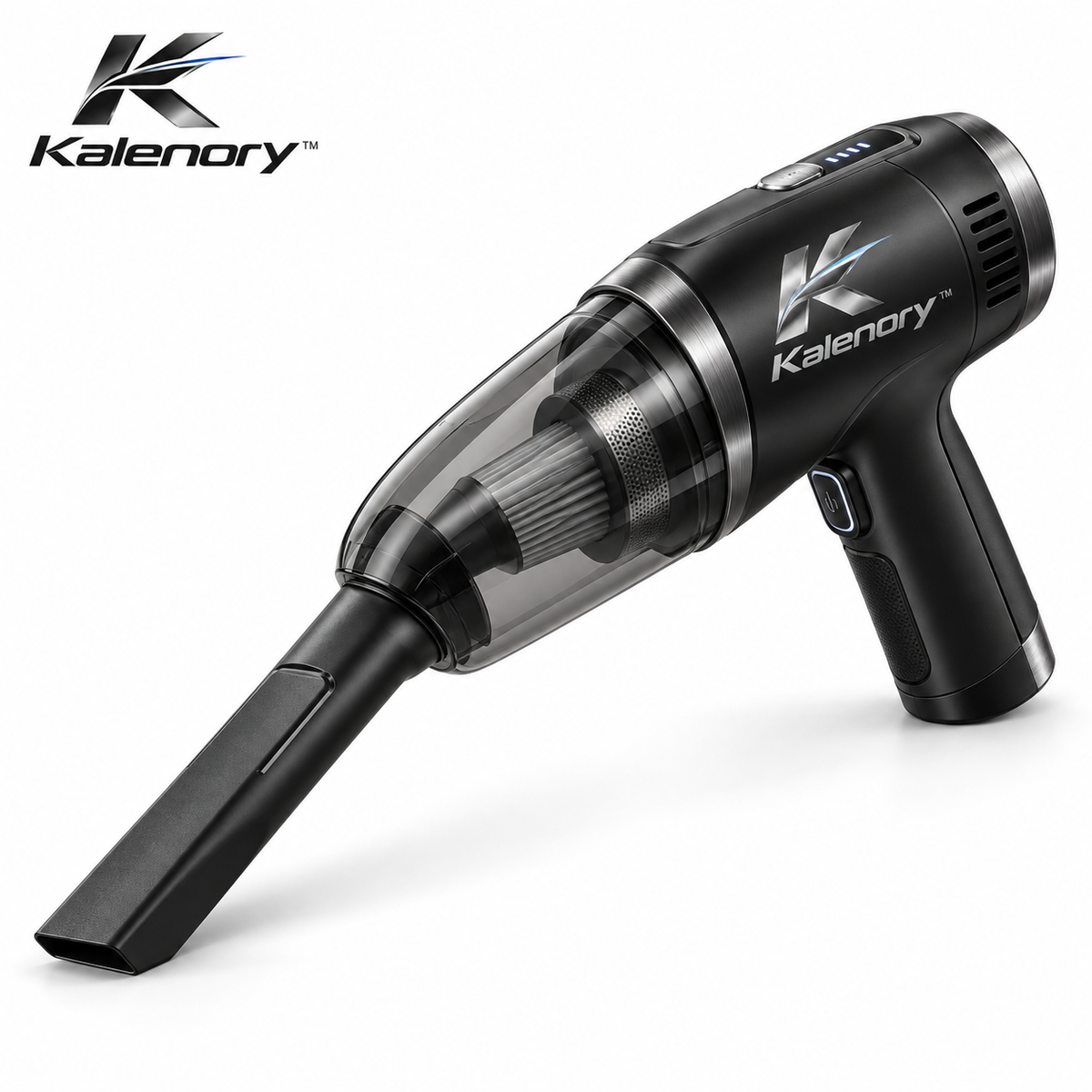 Kalenory™ Cordless Handheld Car Vacuum – Compact Rechargeable Auto Cleaner with Multi-Surface Attachments