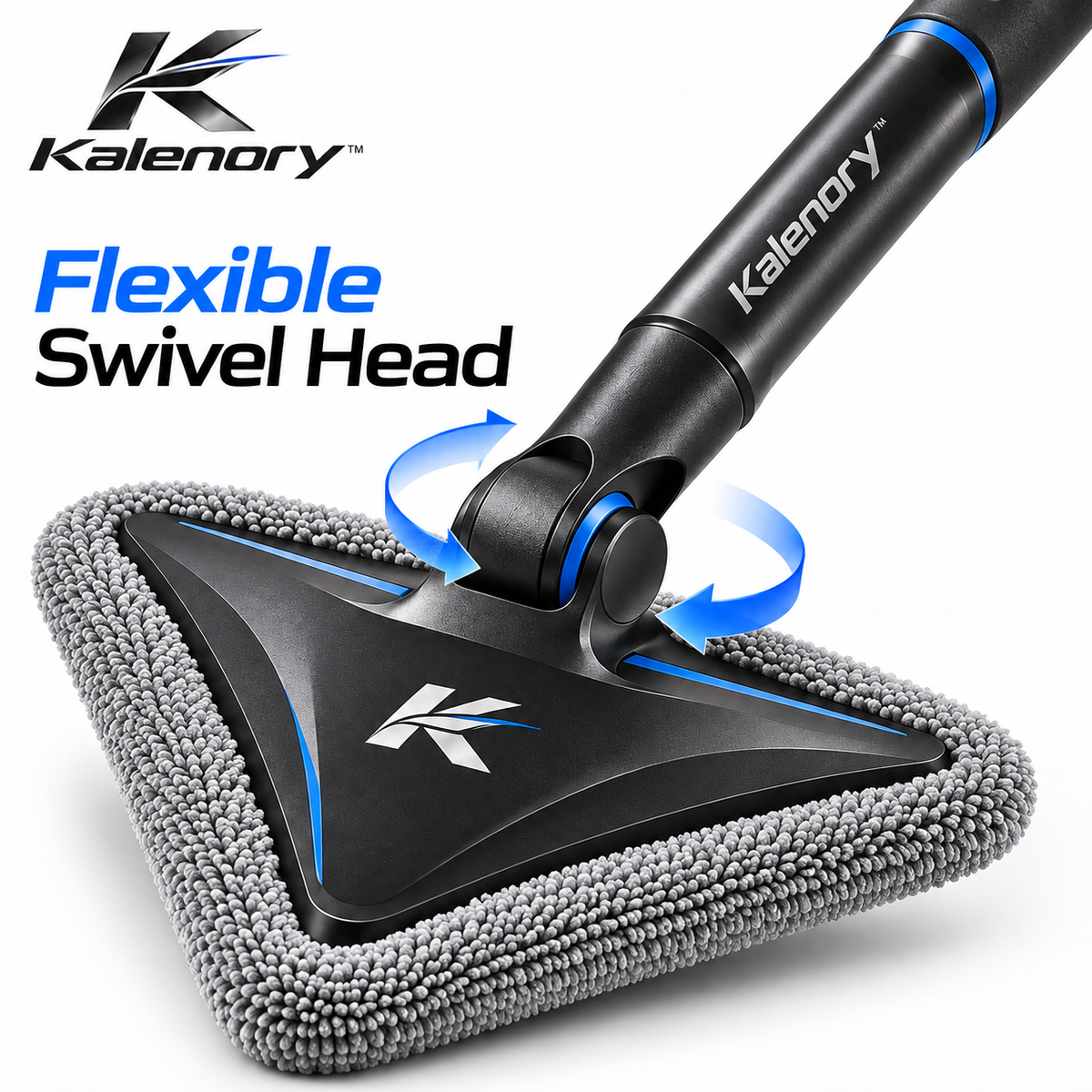 Kalenory™ Extendable Car Windshield Cleaning Tool – Rotating Microfiber Glass Cleaner for Interior Windows, Mirrors & Hard-to-Reach Areas