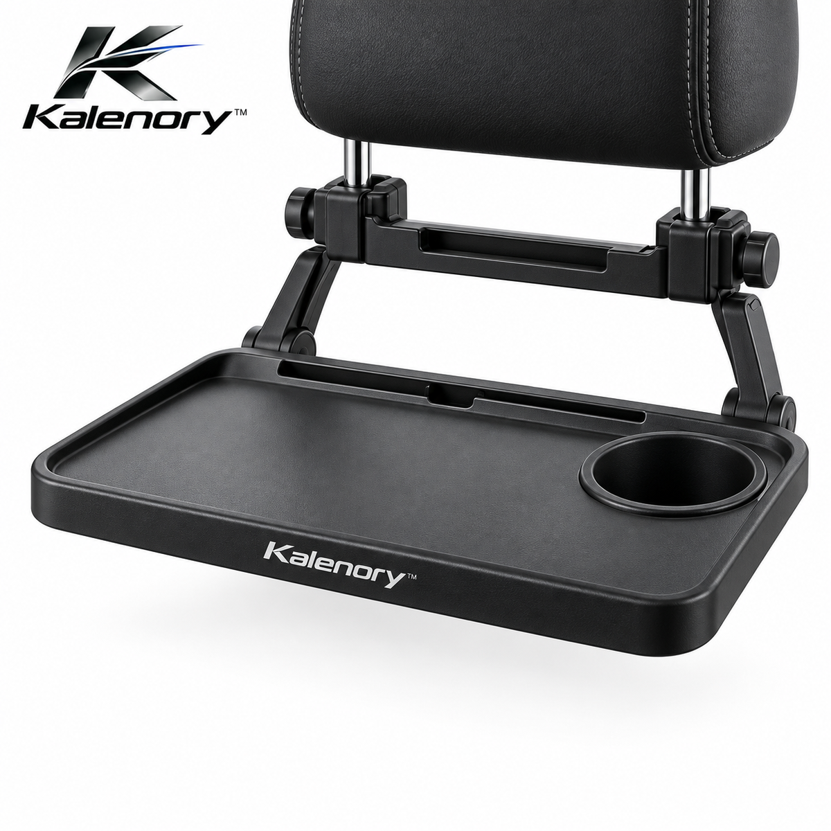 Kalenory™ Foldable Car Back Seat Tray – Multi-Function Travel Table with Cup Holder & Storage for Road Trips, Work & Family Travel