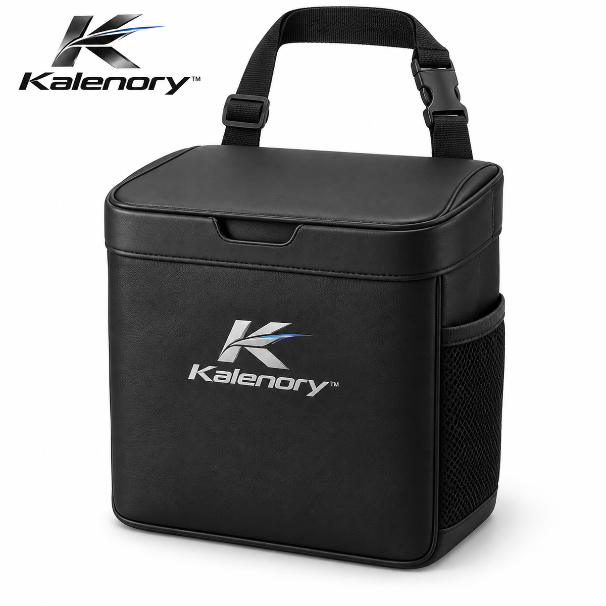 Kalenory™ Compact Car Trash Can with Lid – Leak-Resistant Vehicle Garbage Bin for Front Seat, Back Seat & Center Console