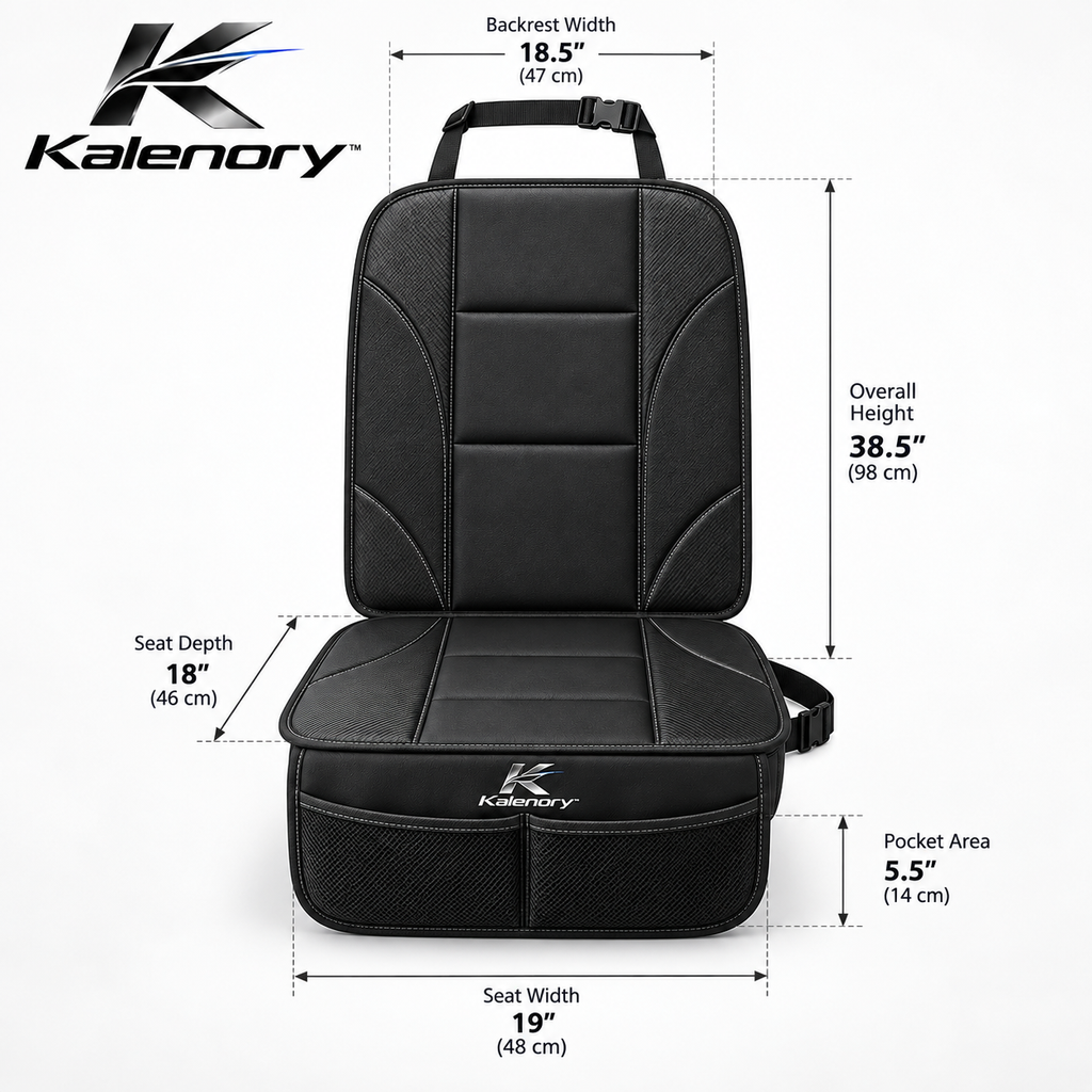Kalenory™ Car Seat Protector Mat – Waterproof Non-Slip Seat Cover for Child Seats, Pets & Everyday Vehicle Protection