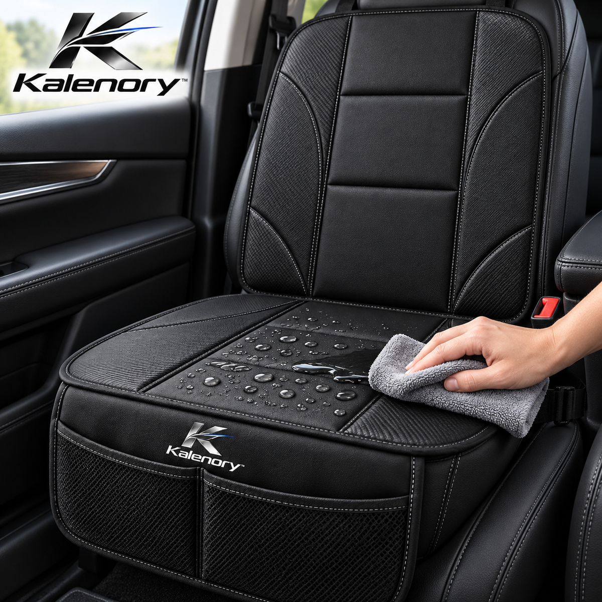 Kalenory™ Car Seat Protector Mat – Waterproof Non-Slip Seat Cover for Child Seats, Pets & Everyday Vehicle Protection