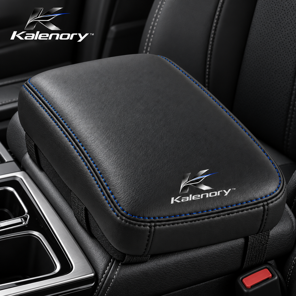 Kalenory™ Comfort-Padded Car Armrest Cushion – Center Console Support Pad with Soft Memory Foam & Non-Slip Fit